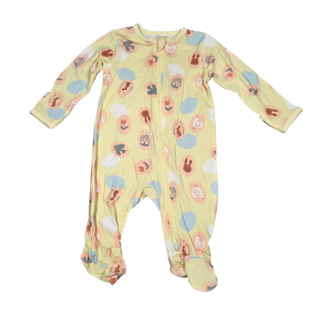 Modern Moments by Gerber Baby‎ 0-3M Pear Sorbet Painted Eggs Country Sleeper NWT